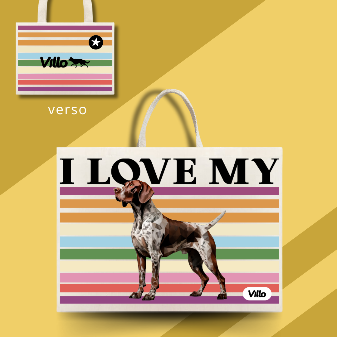 Nome do produto: Ecobag Braco Alemão de pelo curto