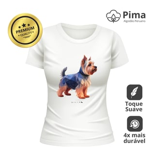 Nome do produto Camiseta Baby Long Pima Premium Yorkshire Terrier