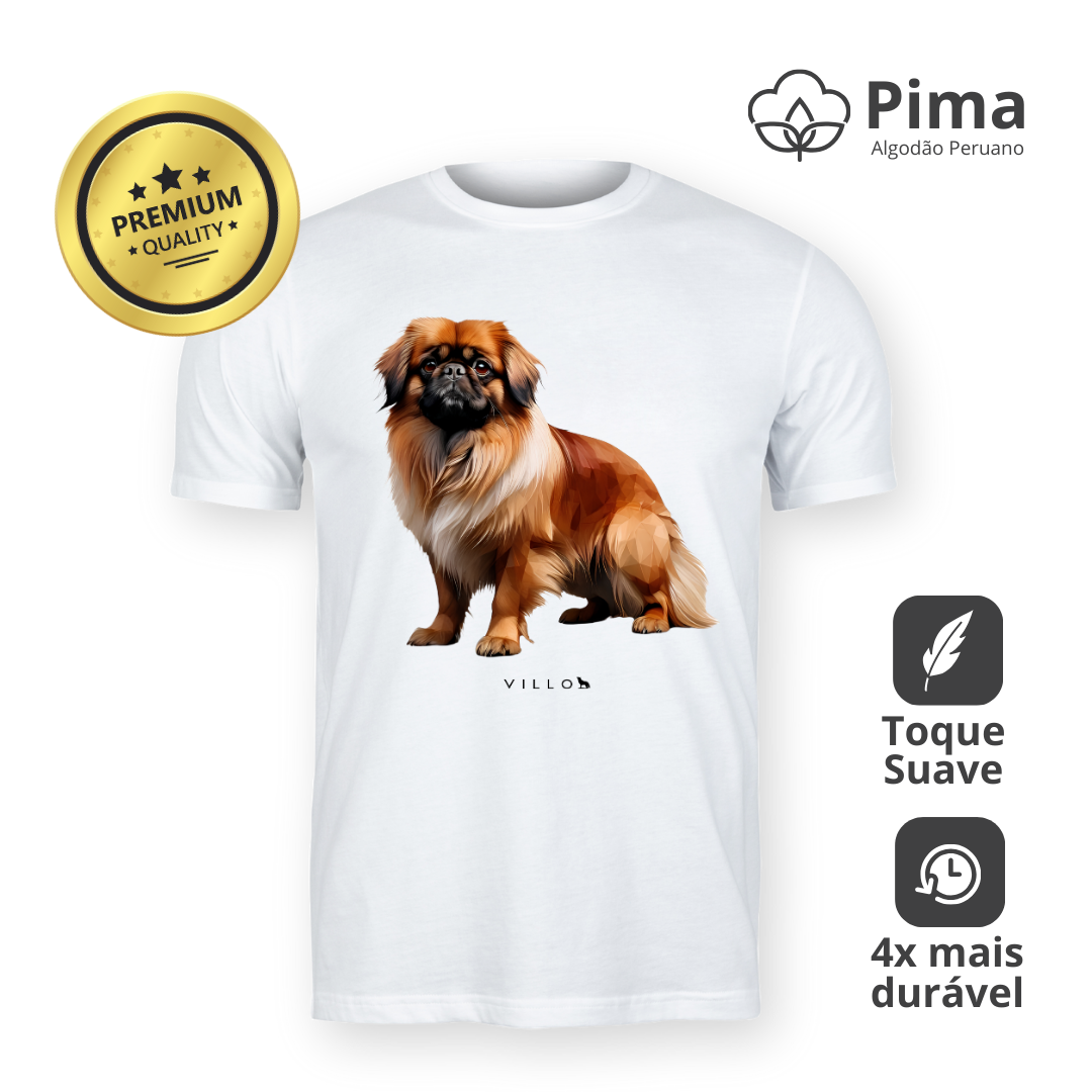 Nome do produto: Camiseta Pima Premium Pequinês 