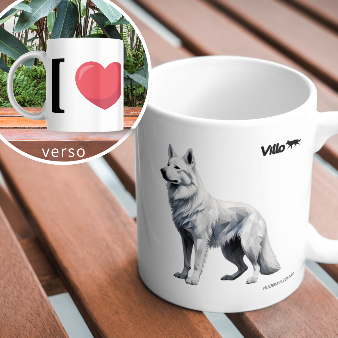 Nome do produto: Caneca Pastor Suiço