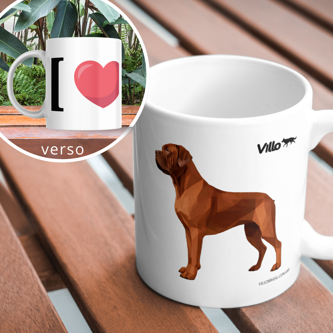 Nome do produto: Caneca Dogue de Bordeaux