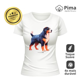 Nome do produto Camiseta Baby Long Pima Premium Bernese (Boiadeiro de Berna)