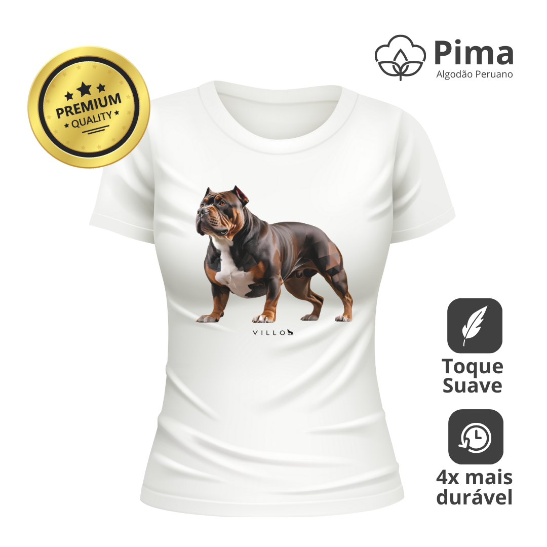 Nome do produto: Camiseta Baby Long Pima Premium American Bully