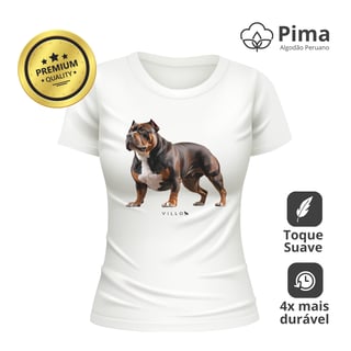 Nome do produto Camiseta Baby Long Pima Premium American Bully