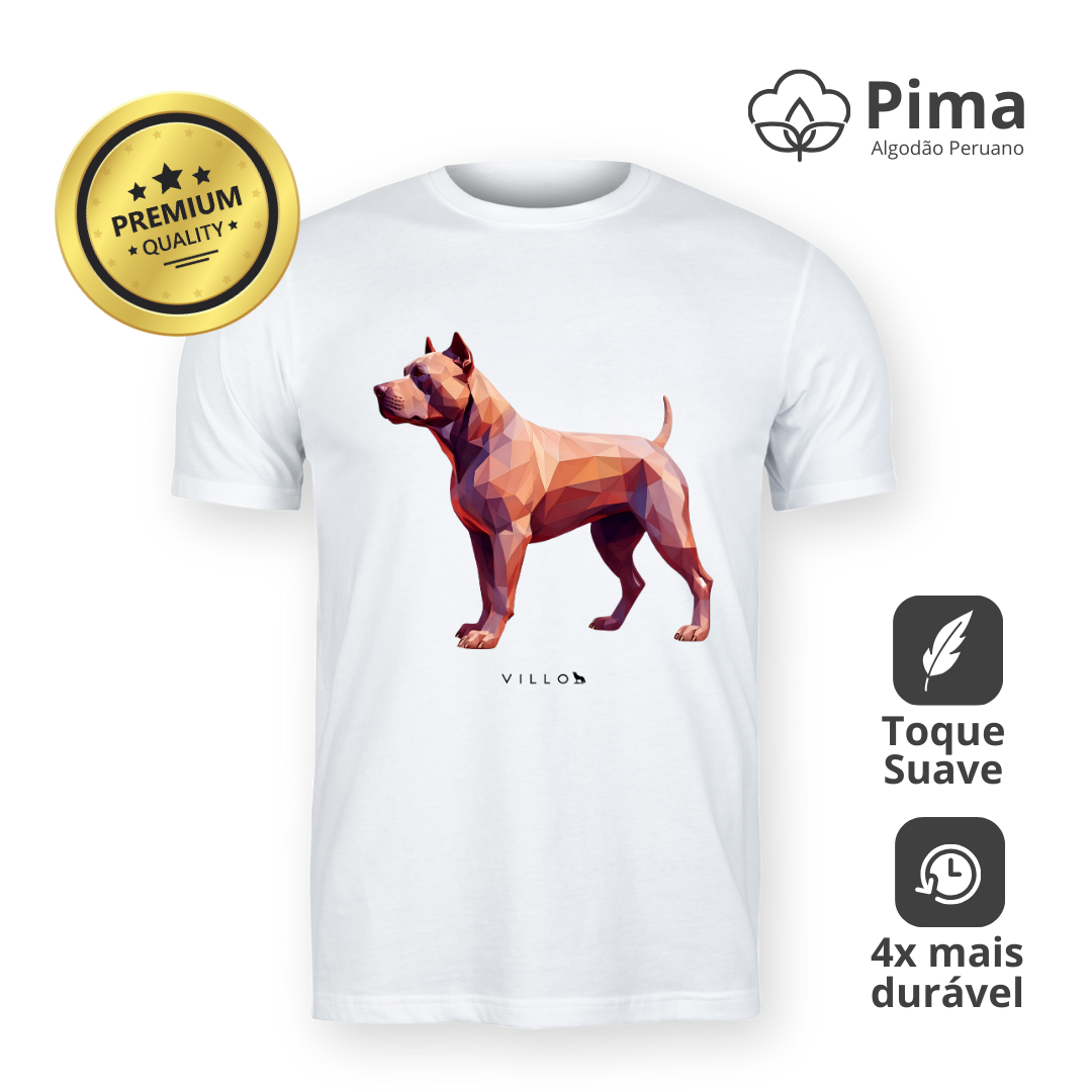 Nome do produto: Camiseta Pima Premium Pitbull 