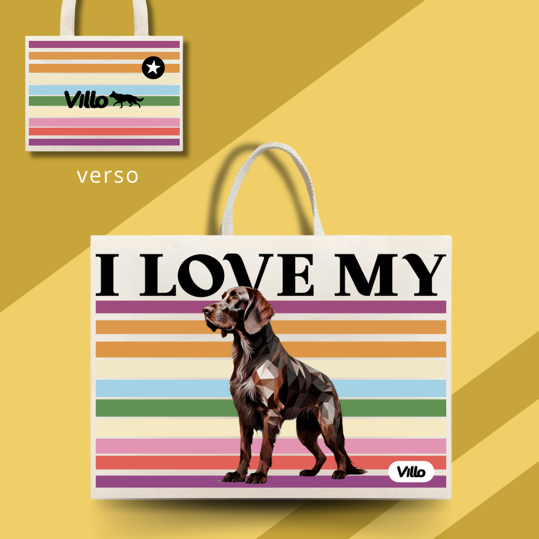 Nome do produto: Ecobag Braco Alemão de pelo longo