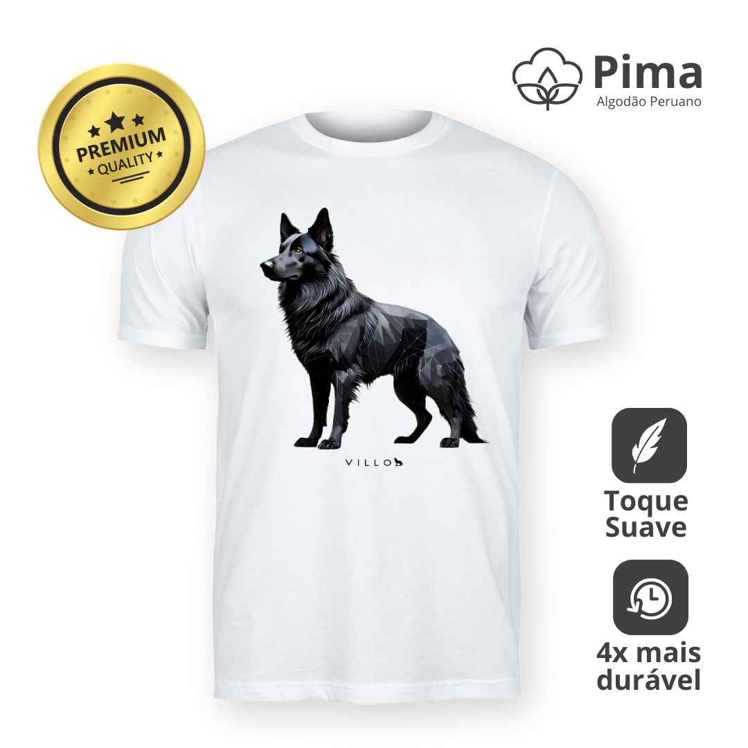 Nome do produto: Camiseta Pima Premium Pastor Belga
