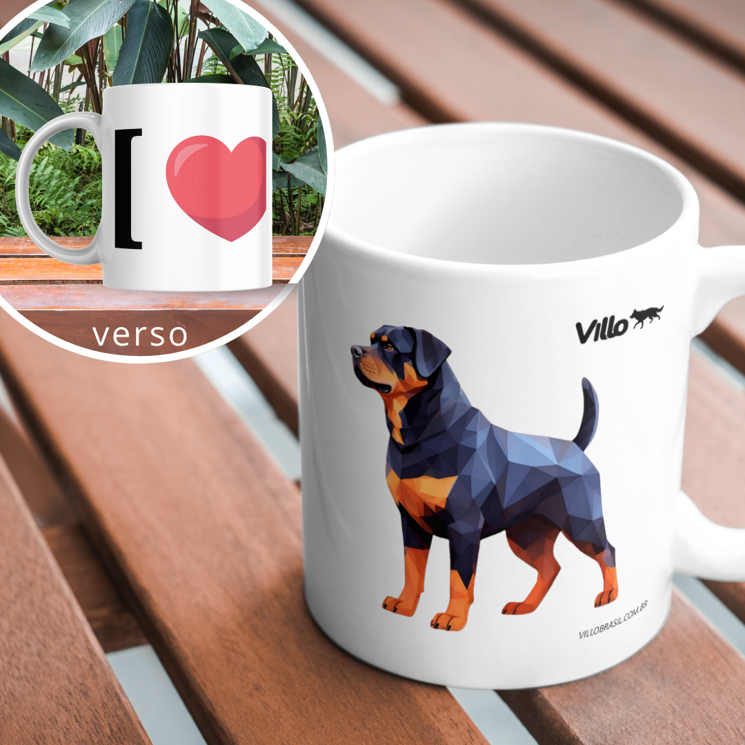 Nome do produto: Caneca Rottweiler