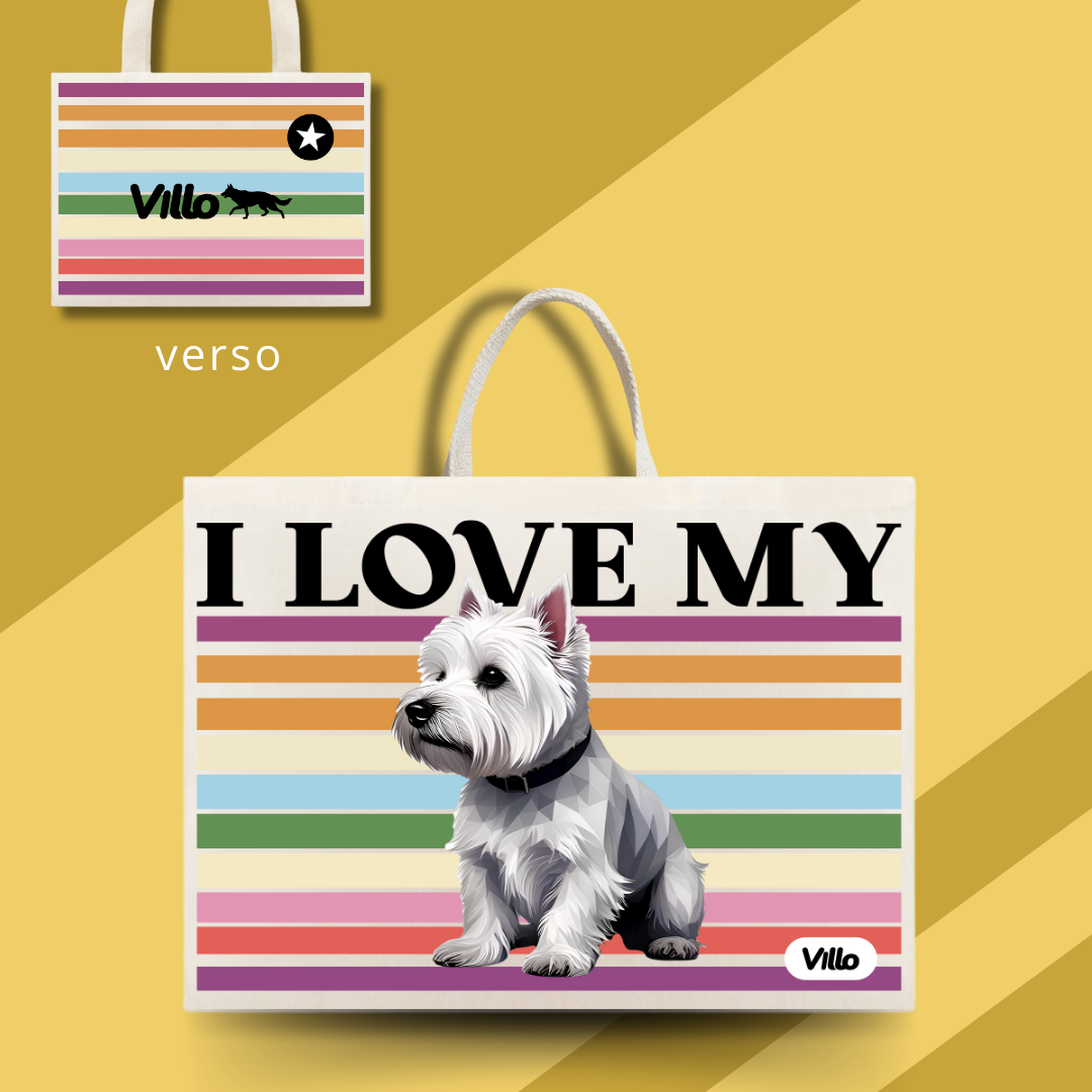Nome do produto: Eco Bag West Highland White Terrier 