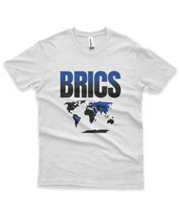 Nome do produto Camisa BRICS azul/preta mapa