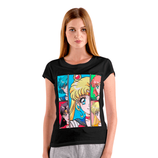 Nome do produto Camiseta baby look Sailor Moon Grupo - BLSMG17 