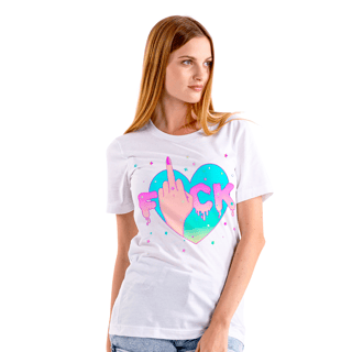 Nome do produto Camiseta Pink and Blue FCK - PBFCK28