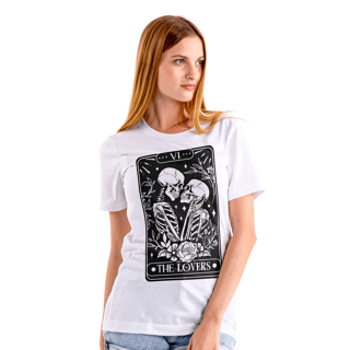 Nome do produto Camiseta de caveira - Os amantes - THE LOVERS - TLV54