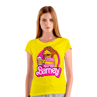 Nome do produto Barney Oh Barbie - Baby look - BLBOB56