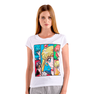 Nome do produto Camiseta baby look Sailor Moon Grupo - BLSMG17 