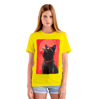 Nome do produto Camiseta de Gato - Fashion Cat - FC36
