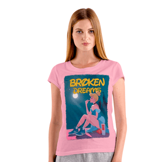 Nome do produto Camiseta Baby look - Cinderela Broken Dreams - BLCBD51