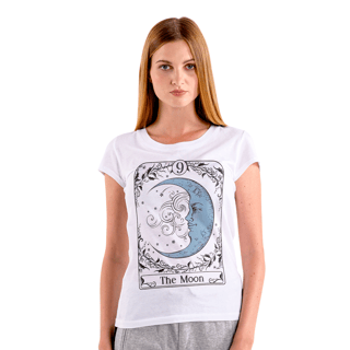 Nome do produto Camiseta baby Carta de Tarot - A LUA - BLLUA15