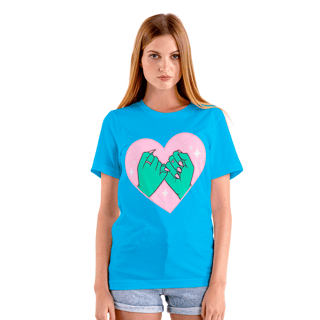 Nome do produto Camiseta Pink and Blue - PACTO - PKAB06