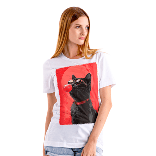 Nome do produto Camiseta de Gato - Fashion Cat - FC36