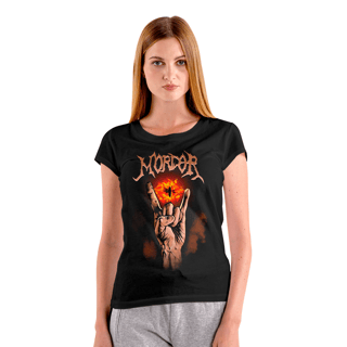 Nome do produto Camiseta Baby Look Senhor dos anéis - Mordor Heavy Metal - BLMHM26