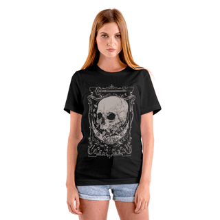 Nome do produto Camisa de caveira - Flores e ornamentos  - FO35