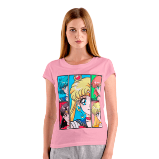 Nome do produto Camiseta baby look Sailor Moon Grupo - BLSMG17 