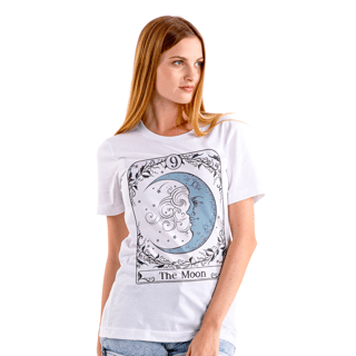 Nome do produto Camiseta Carta de Tarot - A LUA - LUA16