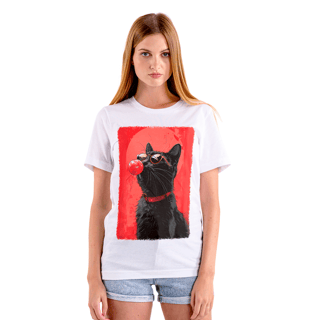 Nome do produto Camiseta de Gato - Fashion Cat - FC36