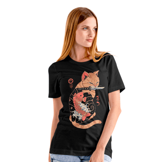 Nome do produto Camiseta Gato Cultura japonesa  O TATUADO GCJ40