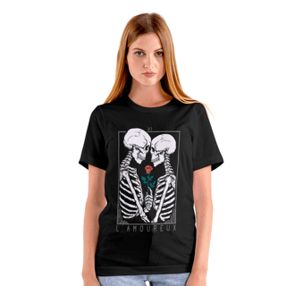Nome do produto Camiseta de caveira - Skull and Lovers L'AMOUREUX - SL14