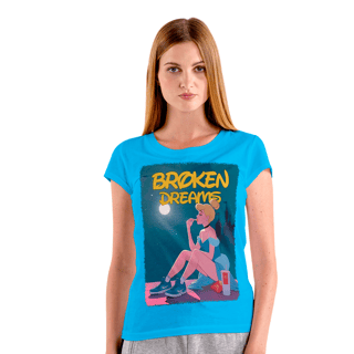 Nome do produto Camiseta Baby look - Cinderela Broken Dreams - BLCBD51