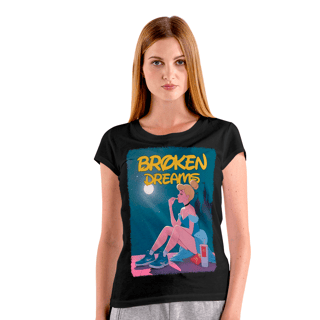 Nome do produto Camiseta Baby look - Cinderela Broken Dreams - BLCBD51