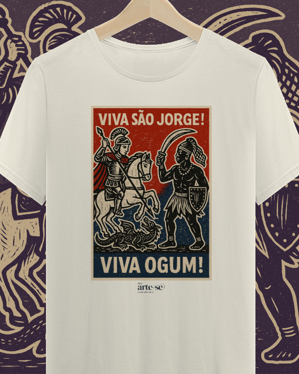 Nome do produto: Camiseta PRIME - São Jorge & Ogum