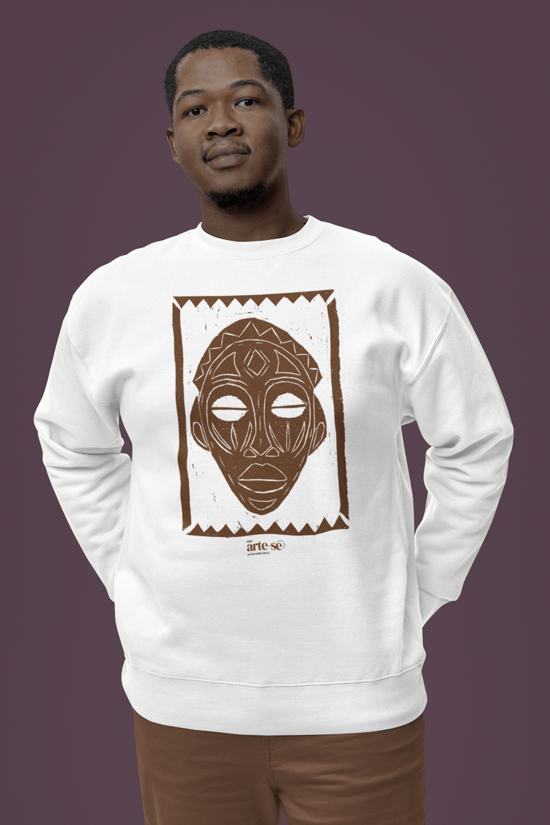 Nome do produto: Moletom careca - Máscara africana