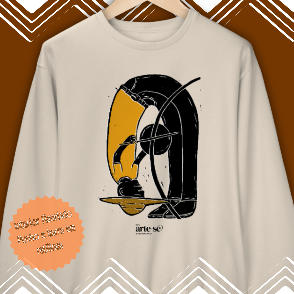 Nome do produto: Moletom careca - Angola Dobrada