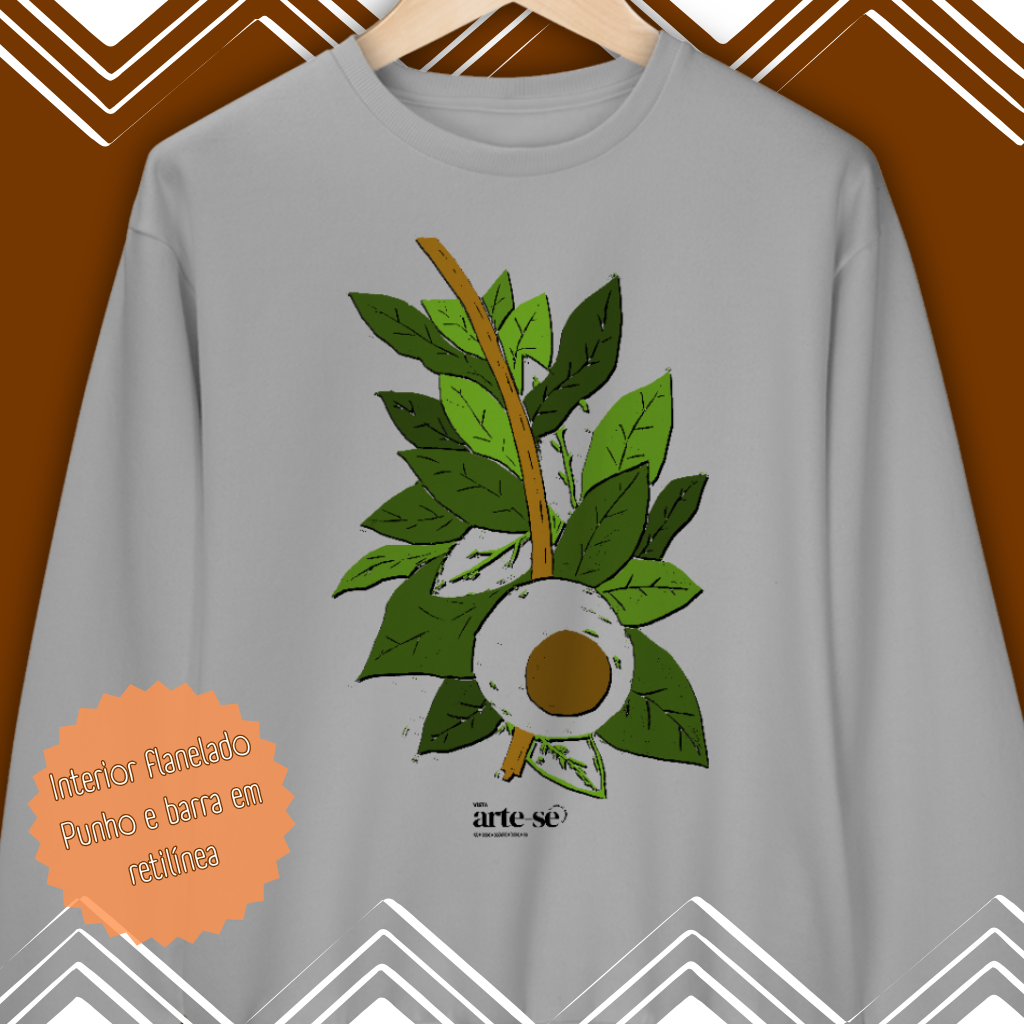 Nome do produto: Moletom careca - Berimbau na mata