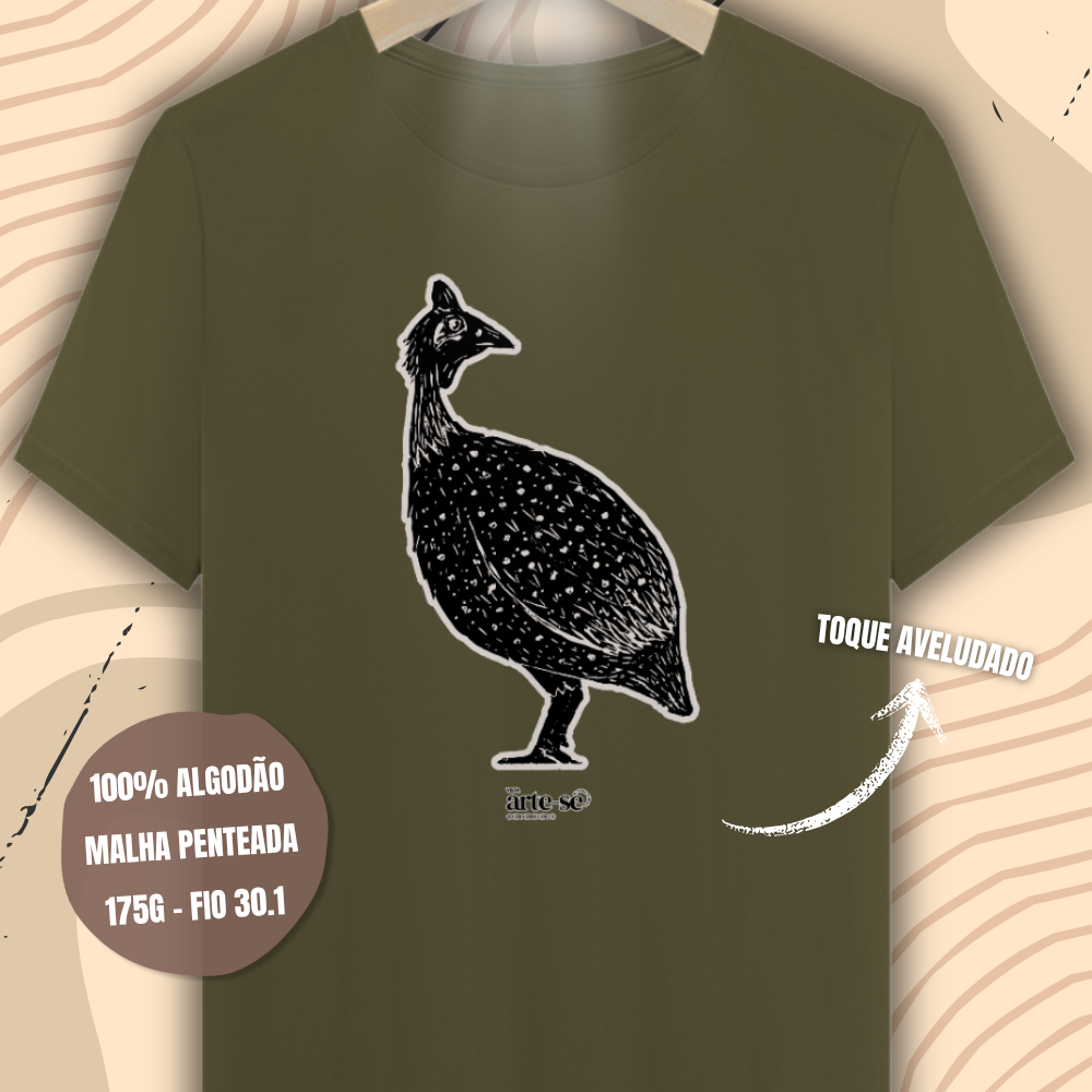 Nome do produto: Camiseta PRIME - Galinha de Angola