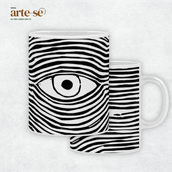 Caneca Deus e o Átomo