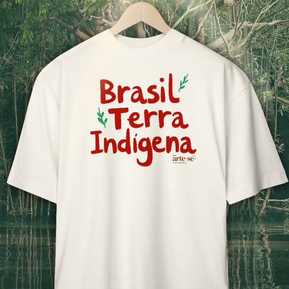 Camiseta Oversized - Brasil Terra Indígena