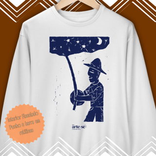 Nome do produto Moletom careca - No céu tem três estrelas