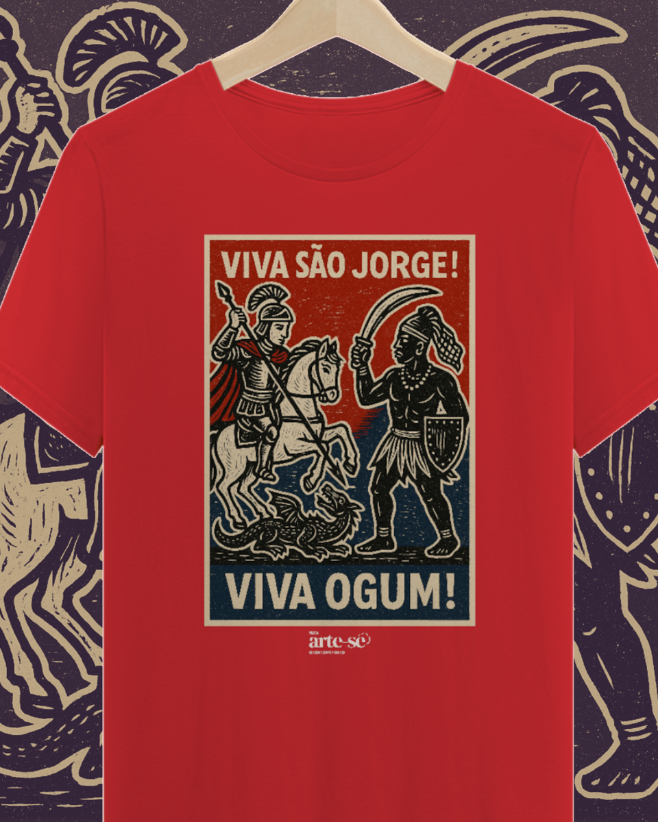 Nome do produto: Camiseta PRIME - São Jorge & Ogum 2