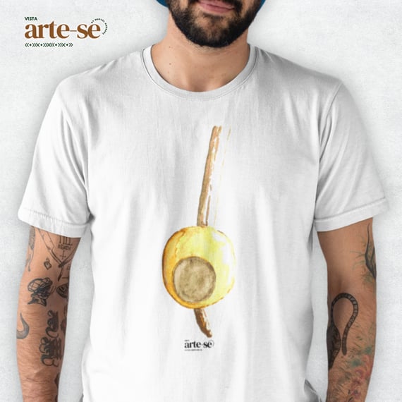 Camiseta - Berimbau Aquarela
