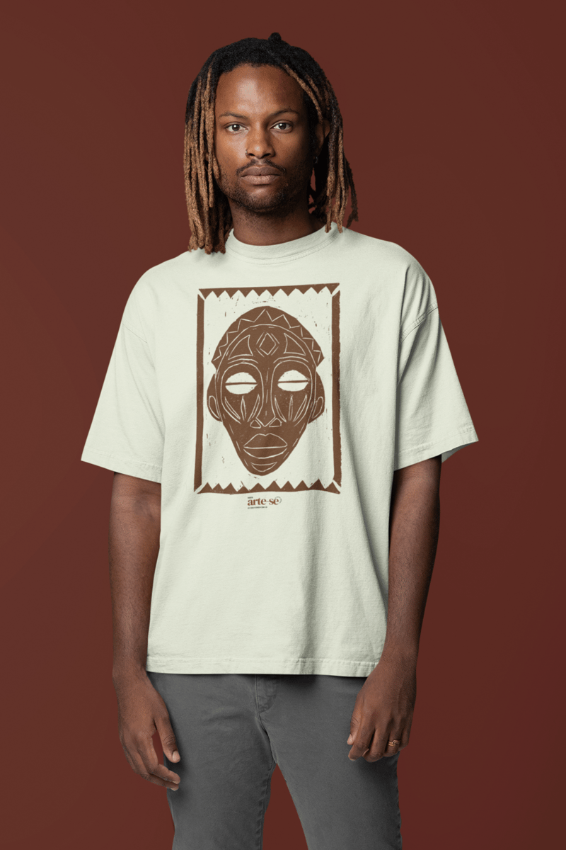 Nome do produto: Camiseta Oversized - Máscara Africana