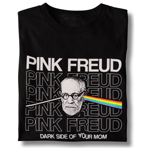 Camiseta Unissex Pink Freud - Dark Side Of Your Mom
