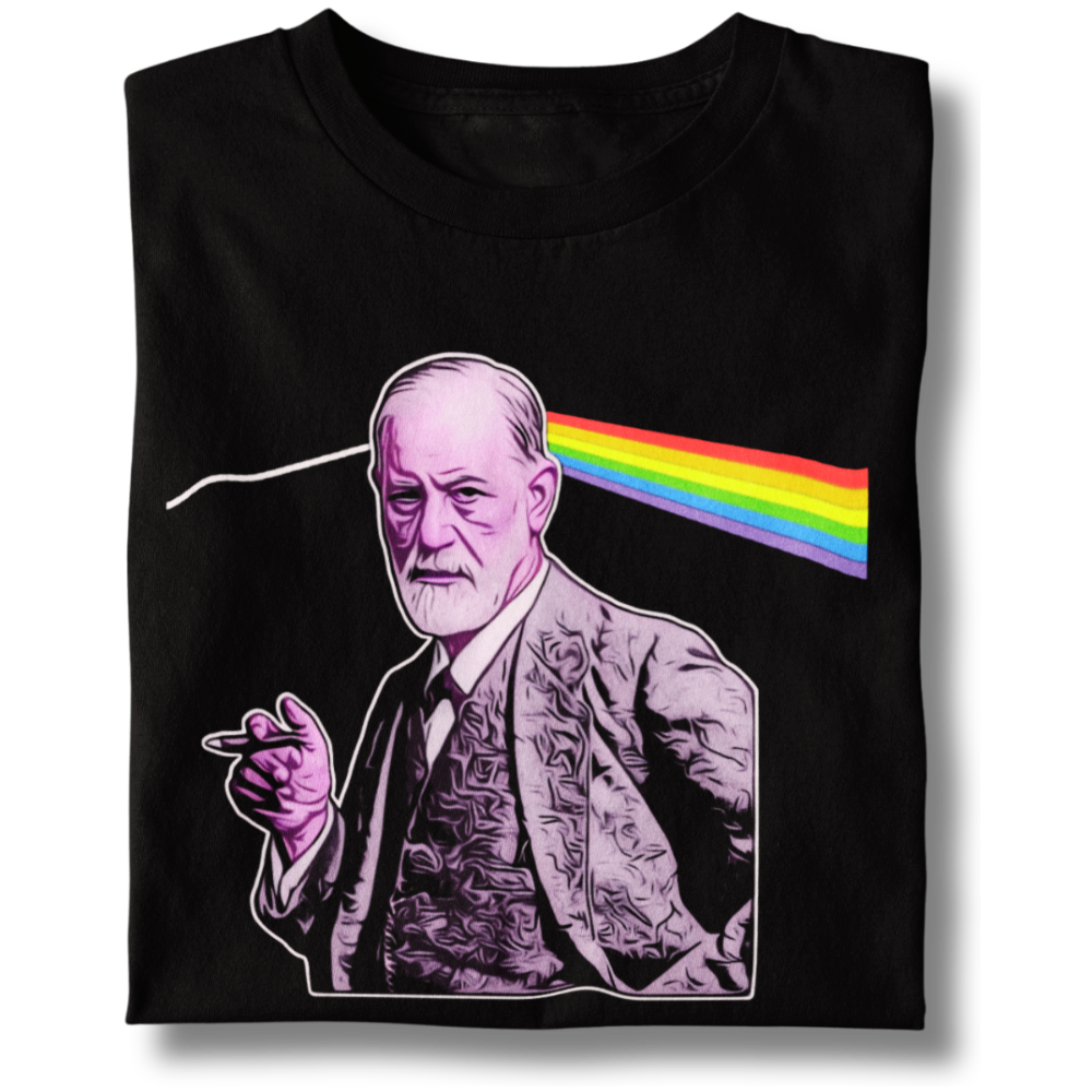 Nome do produto: Camiseta Baby Long Pink Freud - Modelo 2