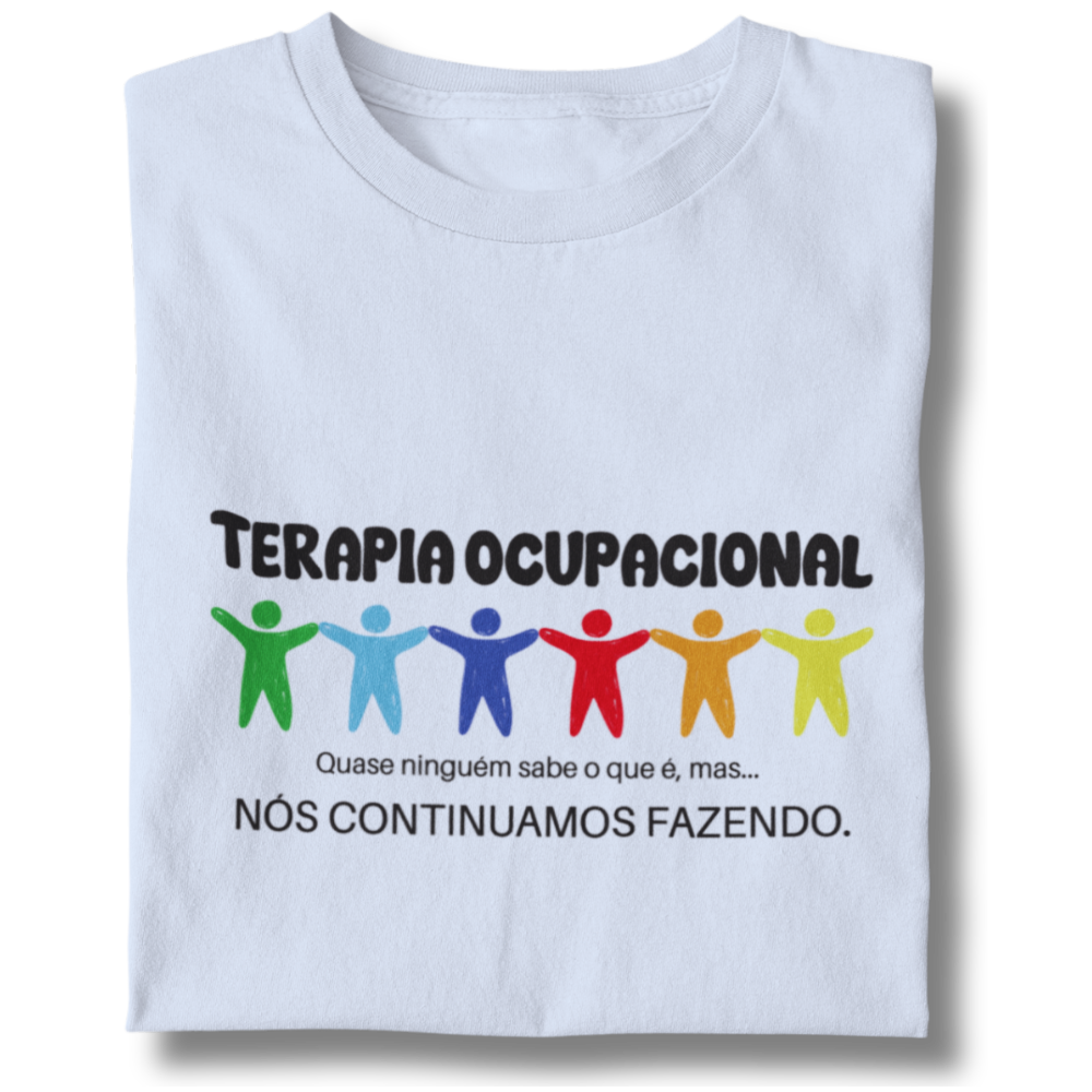 Nome do produto: Camiseta Baby Long - Terapia Ocupacional - Quase Ninguém Sabe o Que é, Mas...