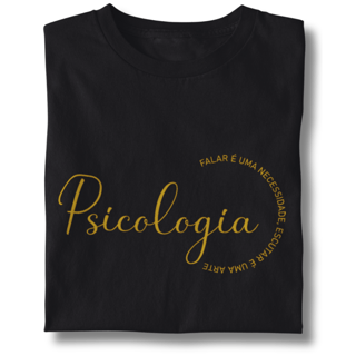 Nome do produto Camiseta Baby Look Psicologia  -  Falar É Uma Necessidade - Escutar É Uma Arte