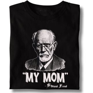 Camiseta Baby Long My Mom Sigmund Freud
