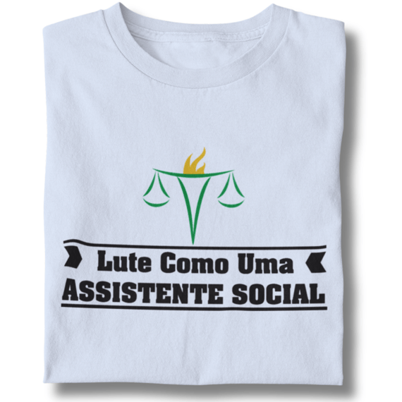 Camiseta Baby Long Lute Como Uma Assistente Social